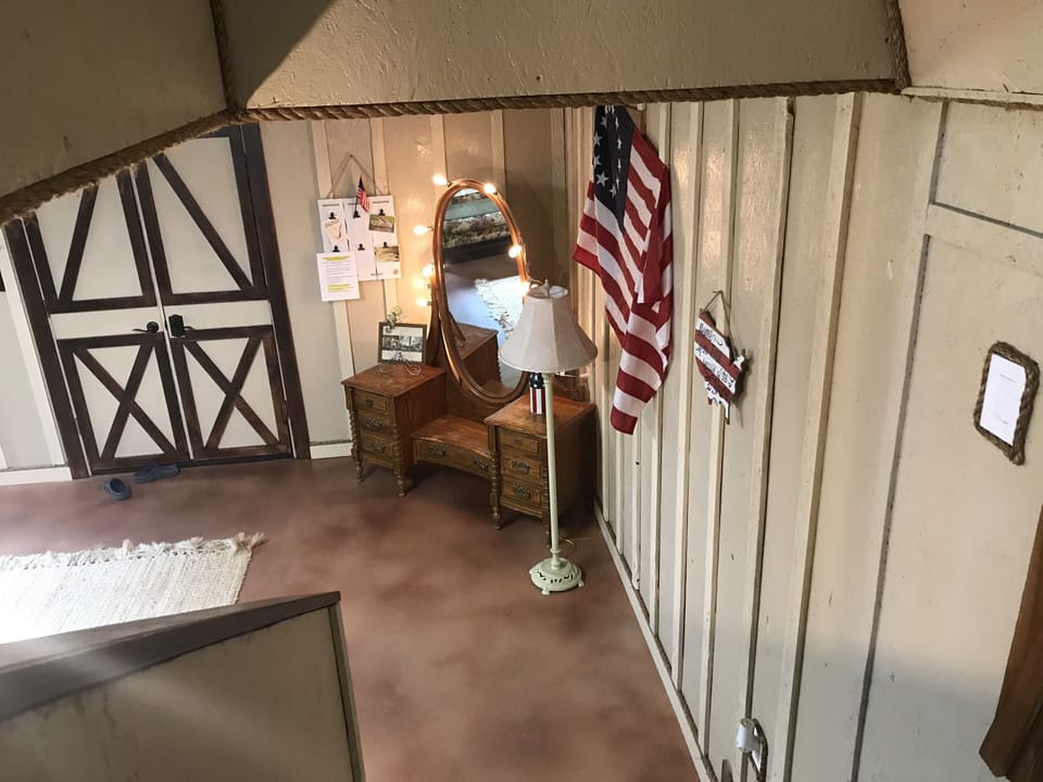 Lighted full length mirror