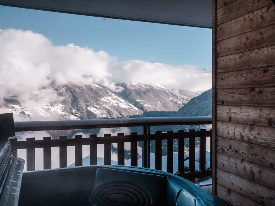 Cloud, Sky, Building, Mountain, Snow, Window, House, Fence, Architecture, Wood