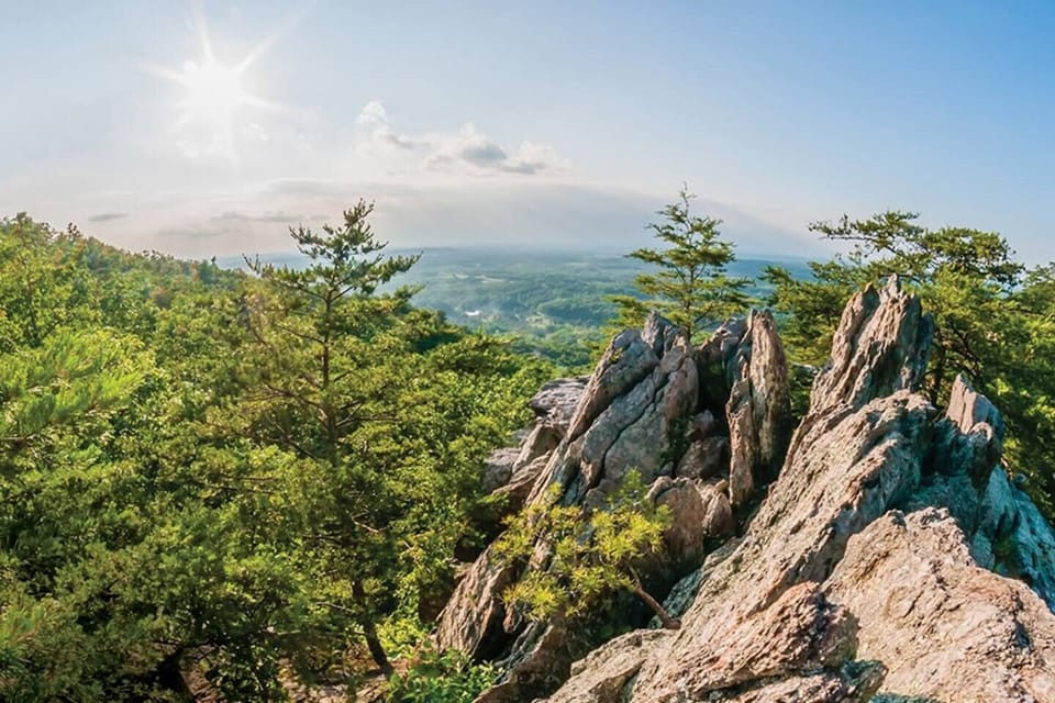 Crowders Mountain State Park located in western Gaston County 