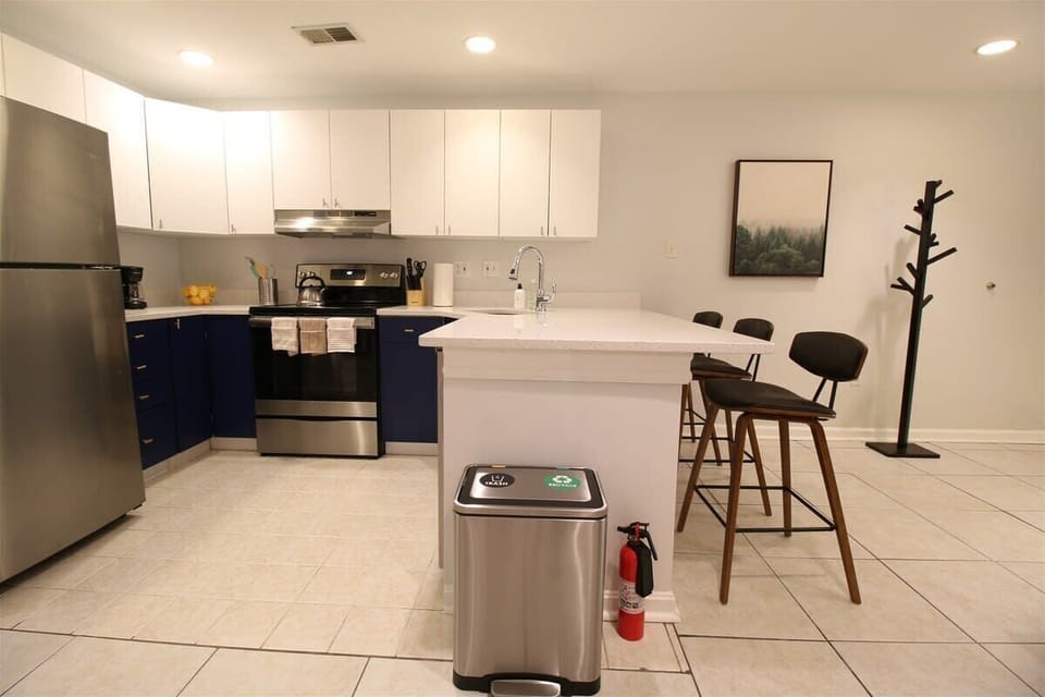 Full kitchen includes all essentials for whipping up a meal 