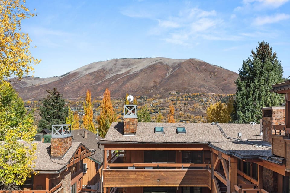 Stunning views of Aspen from the balcony