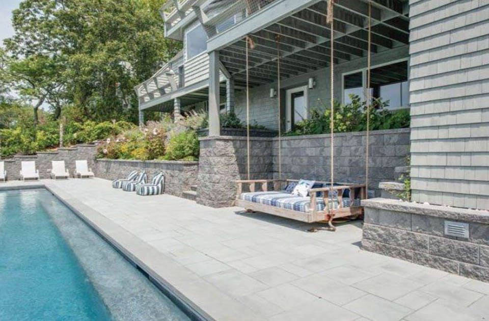 Lounge on the daybed to take a break from swimming or watch the stars at night