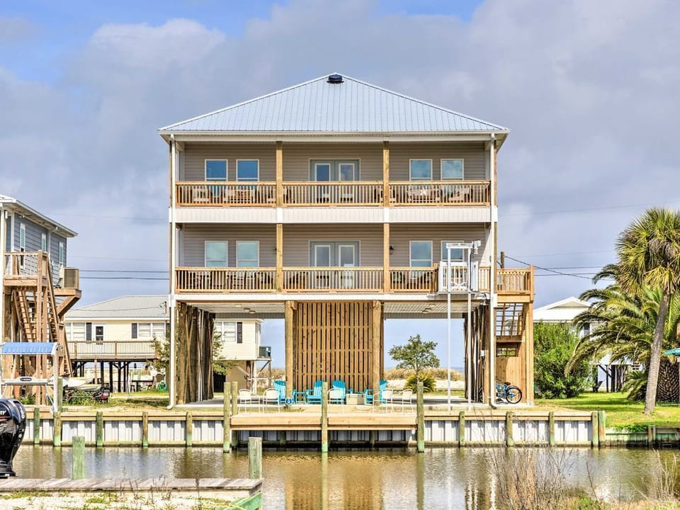 Dauphin Island Vacation Rental | 6BR | 4.5BA | Stairs Required | 3,400 Sq Ft