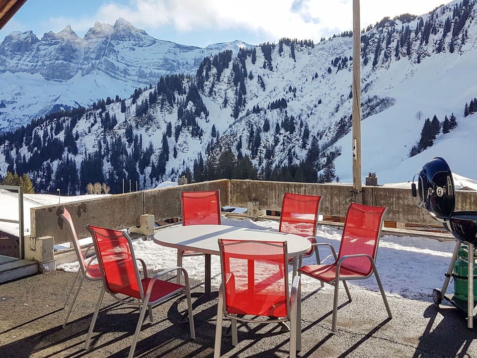 Mountainous Landforms, Mountain, Mountain Range, Property, Sky, Table, Snow, Furniture, Alps, Room