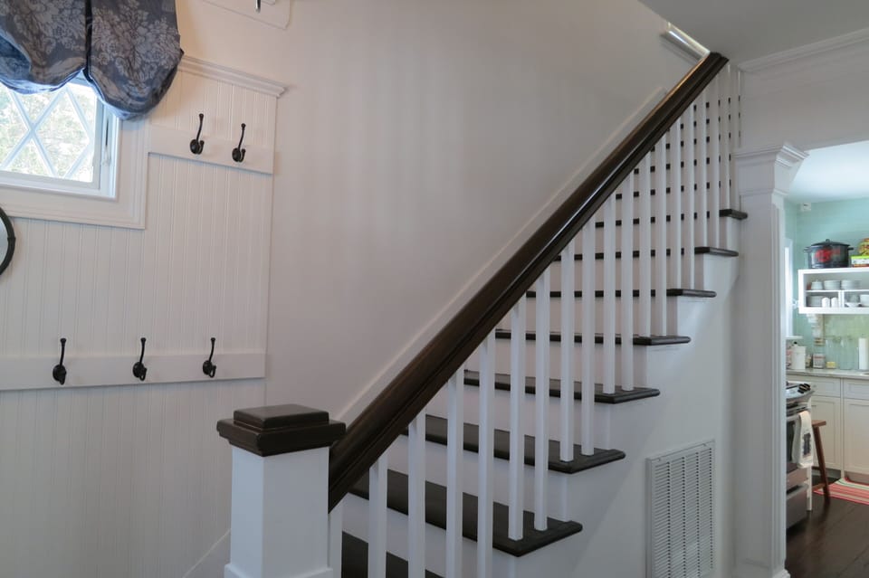 Side hallway and stairs