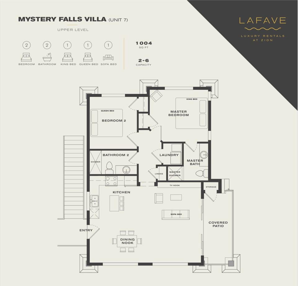 Mystery Falls Villa Floorplan