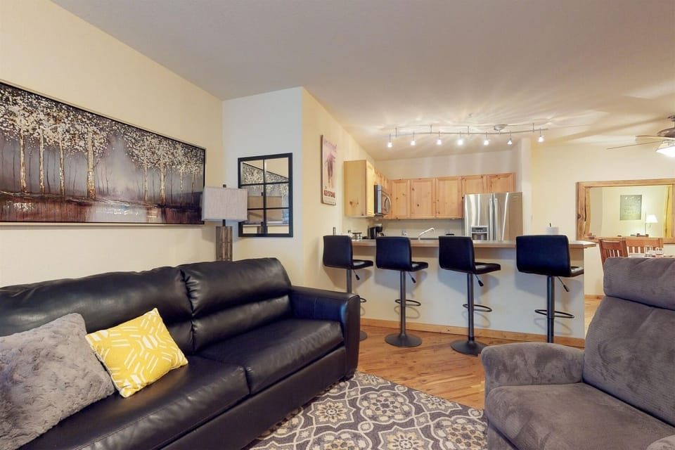 Chill out on the couch or entertain friends