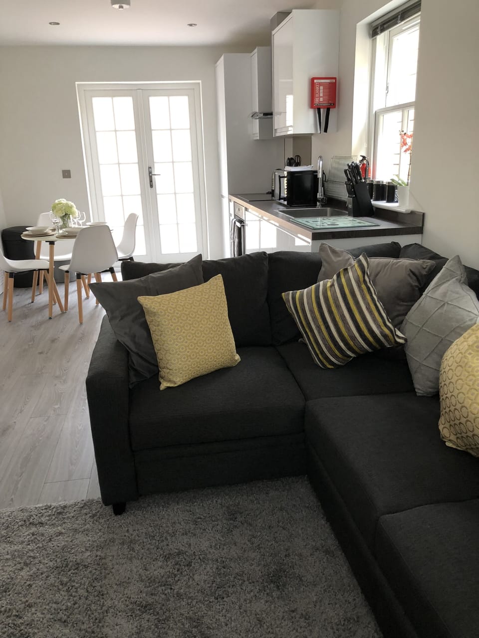 Stunning lounge with flat screen TV and Sky package