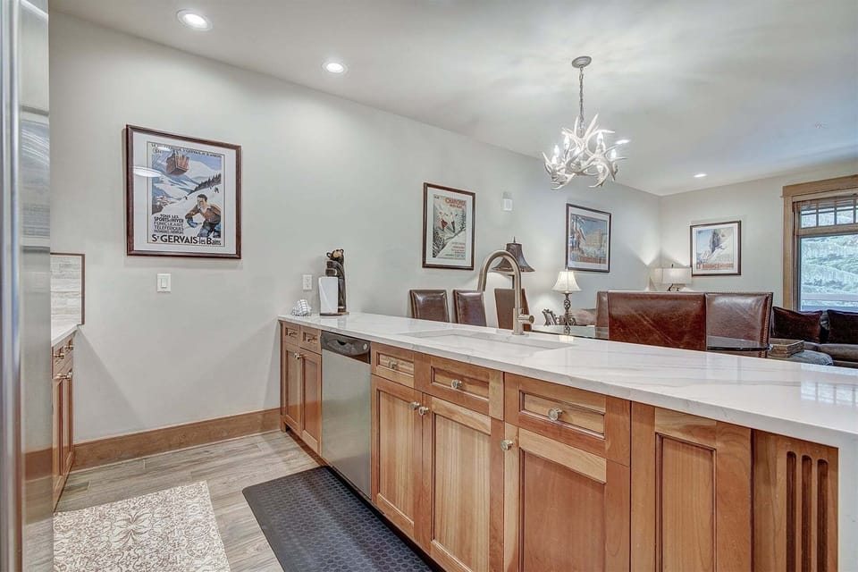 Granite countertops at the Lone Eagle Condos