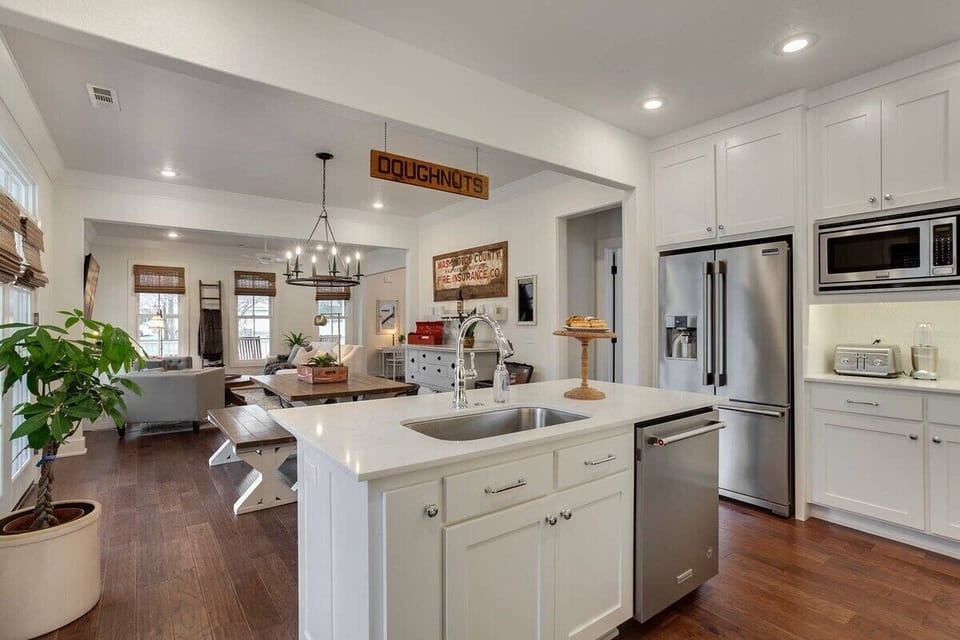 Our fully equipped and stocked kitchen will make you feel the true comforts of our southern hospitality. 
