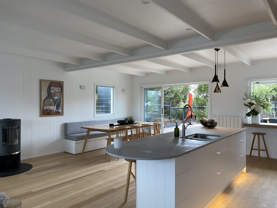Upstairs Kitchen and Dining Area
