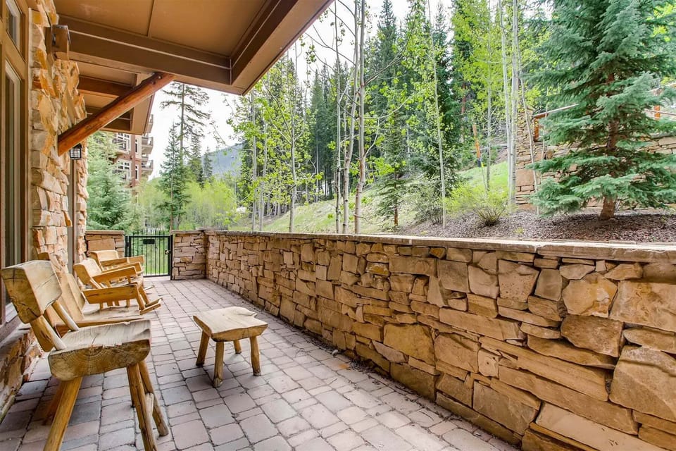 Each unit features a private balcony or patio