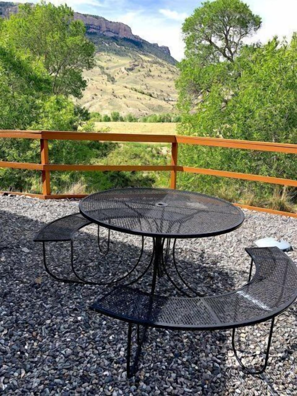 Outdoor seating areas to take in the views