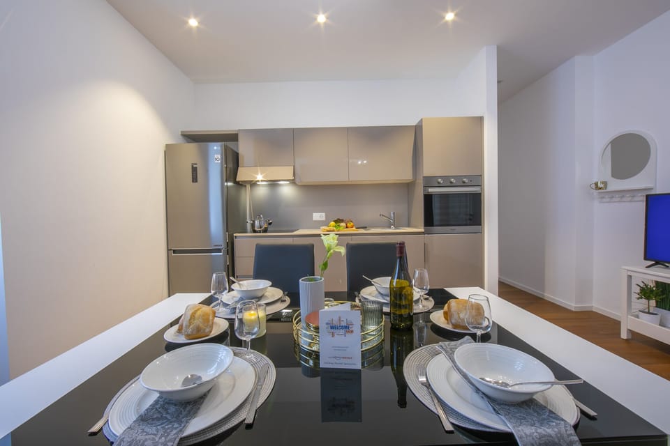 Kitchen and dining area