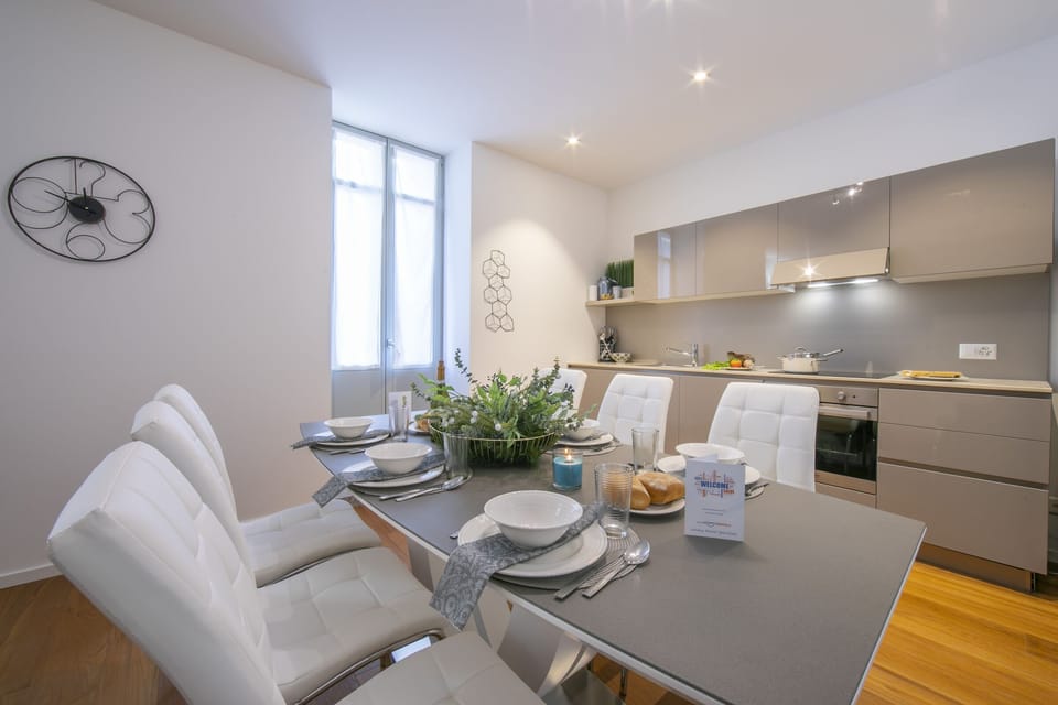 Kitchen and dining area