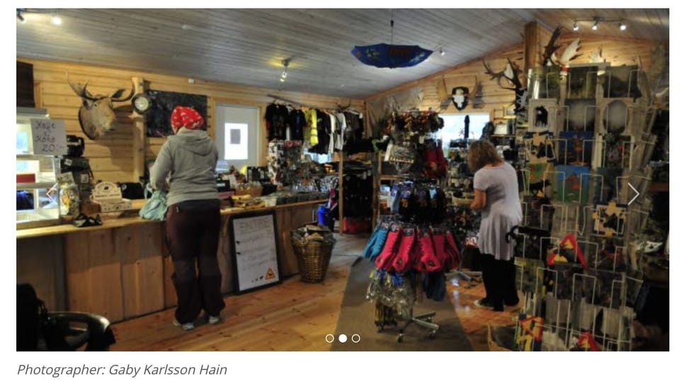 Shopping at the Dalslands Moose Ranch.
