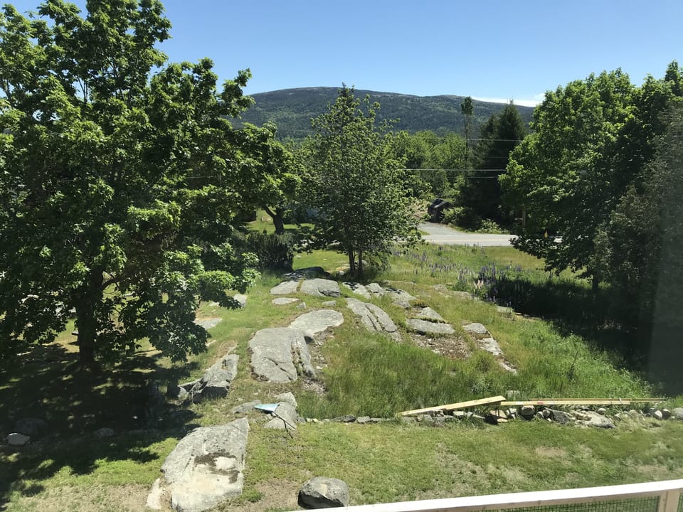 View from two front queen bedrooms