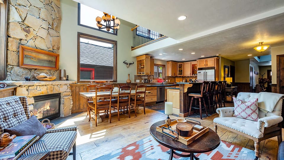 Open floor plan living area.