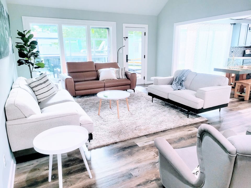 Living room view from the front door.