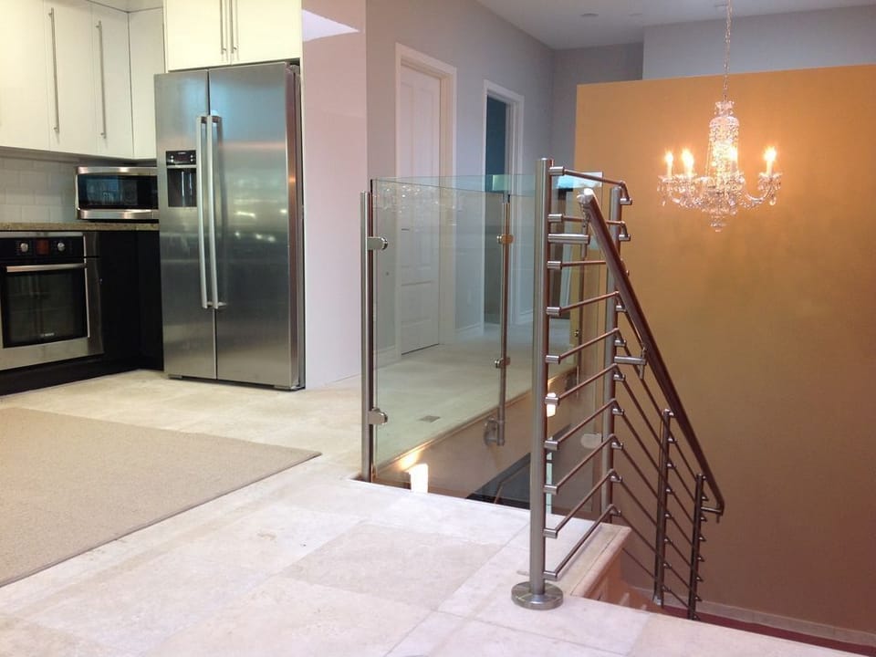second floor with 3 bedrooms, living room and dining