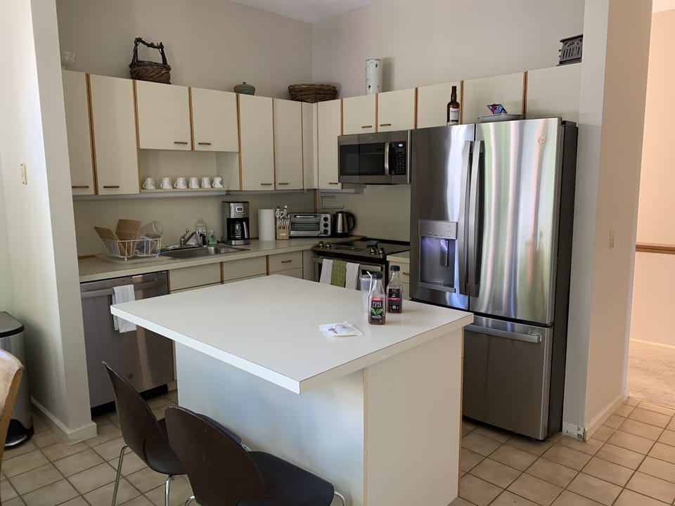 Kitchen with all new appliances in 2020.