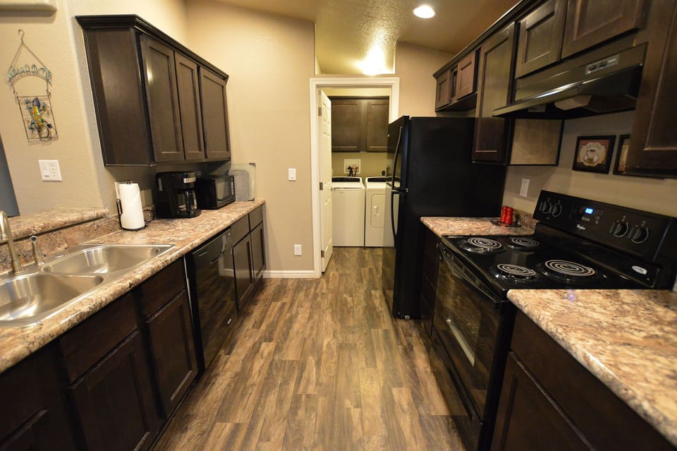 Our Complete Kitchen looking toward our Laundry room