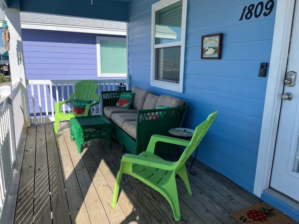 Large covered deck