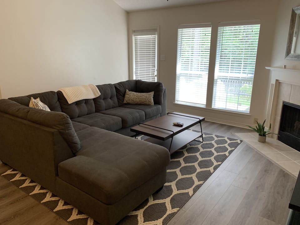 Den with sectional