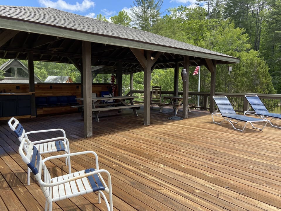 Sundeck atop the boathouse 