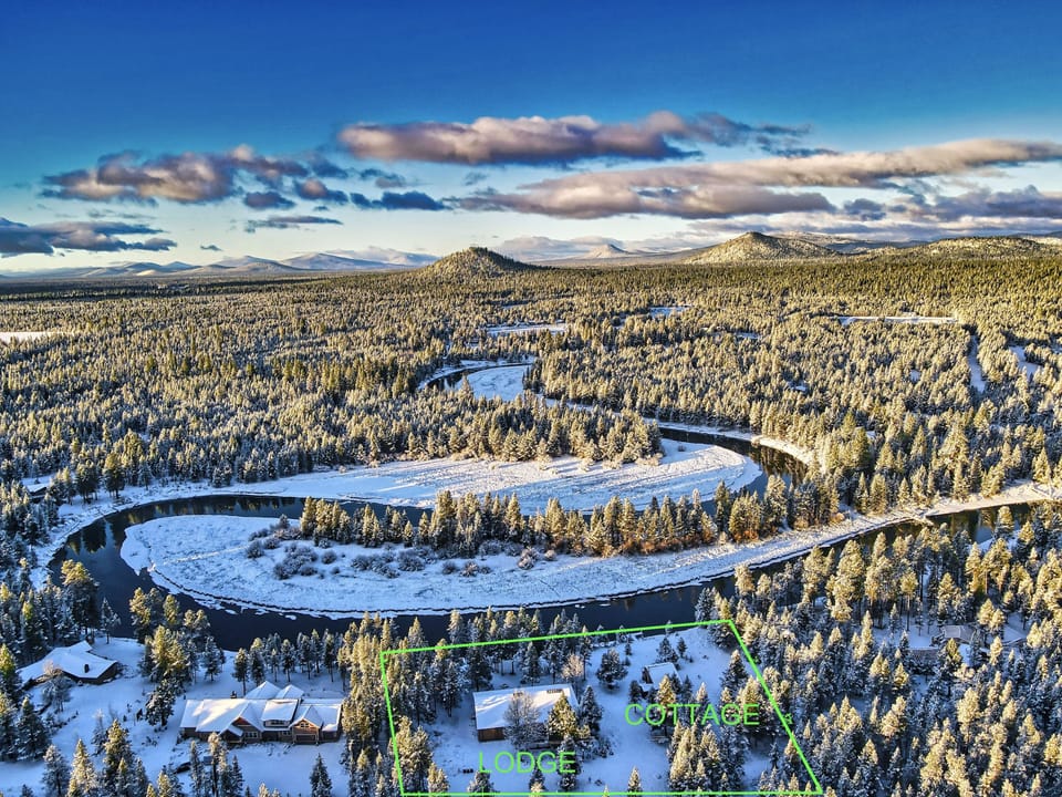 Very few houses in this part of Sunriver - nature abounds!