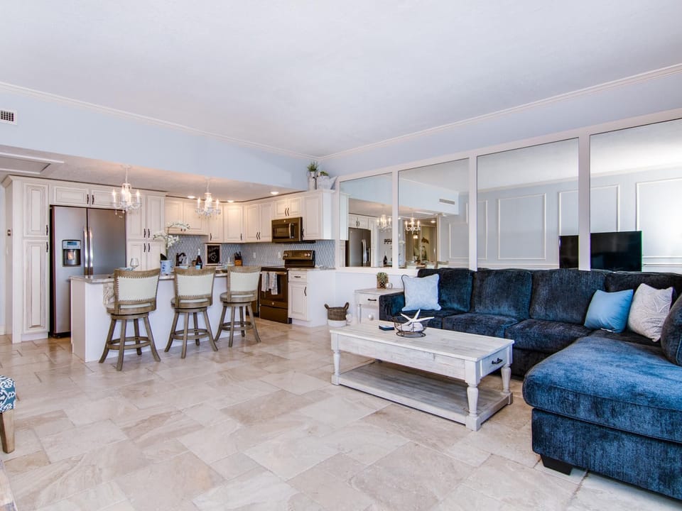 Bright Florida sun shines into the reception