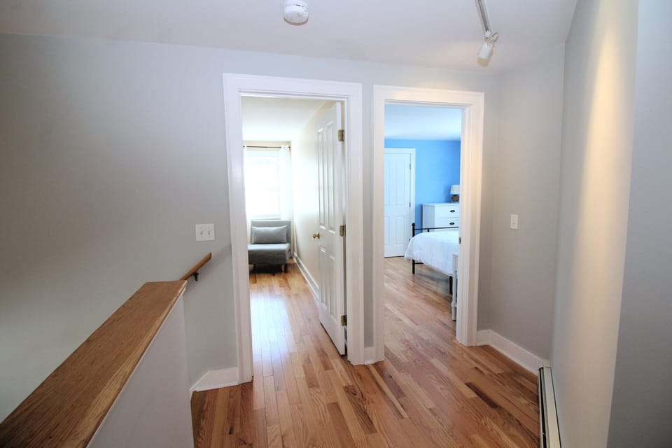Hall looking towards two bedrooms