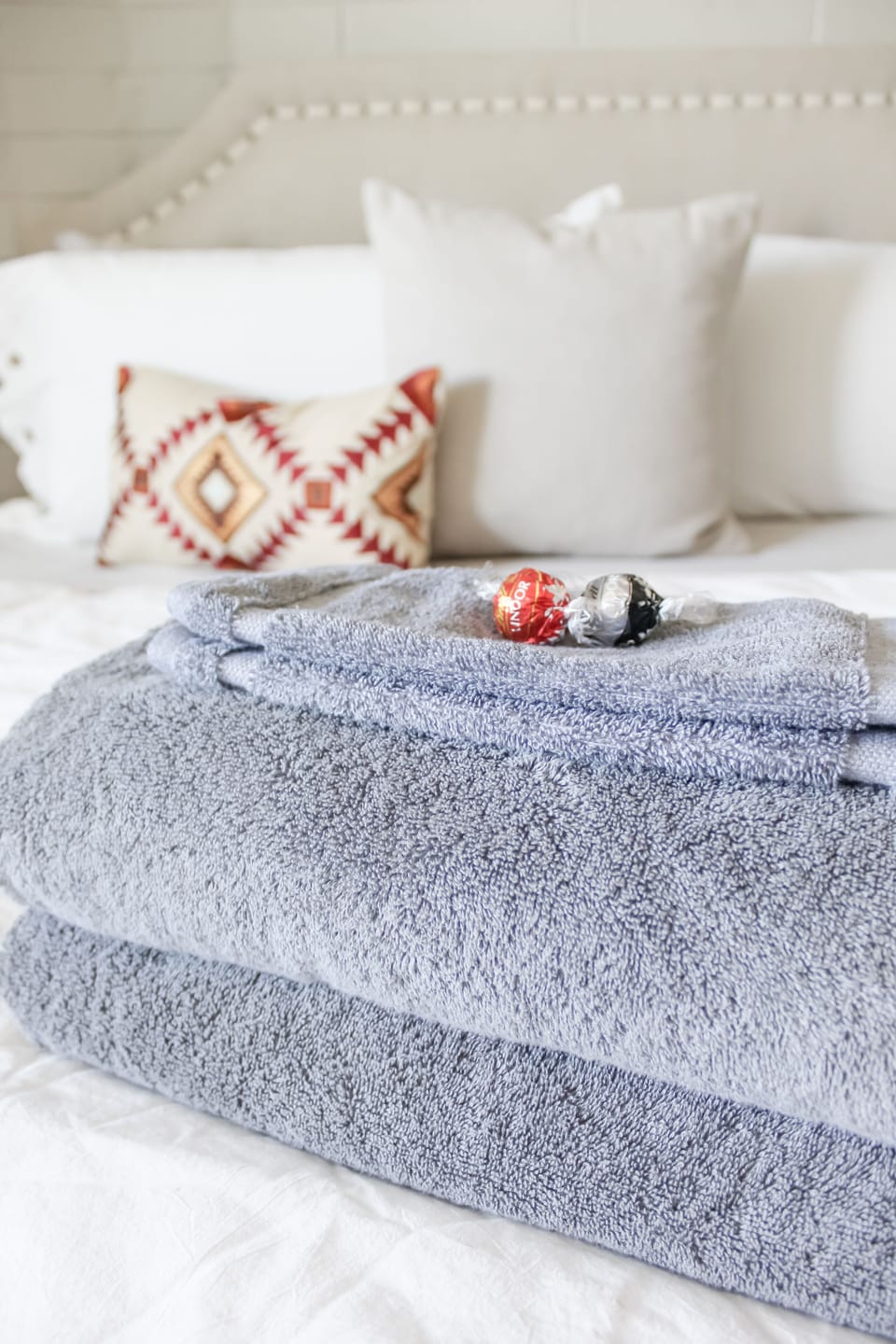 Large and luxurious bath sheets are provided