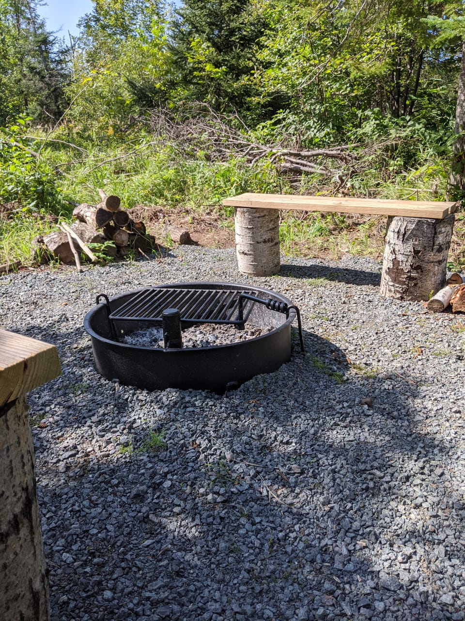 Private fire pit, with unlimited free firewood