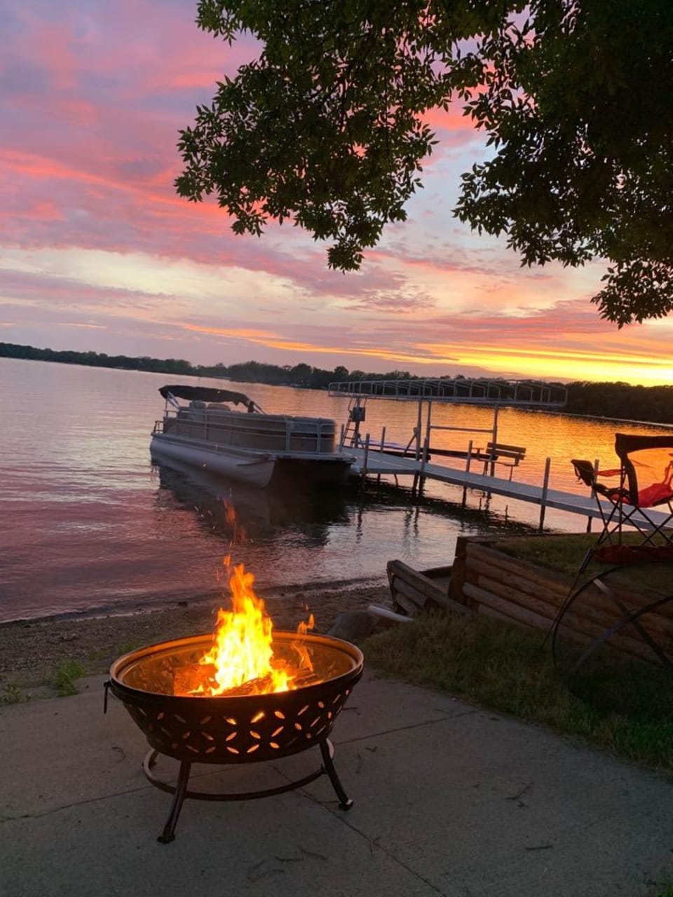 Firepit available for use. Starter supply of firewood provided. 