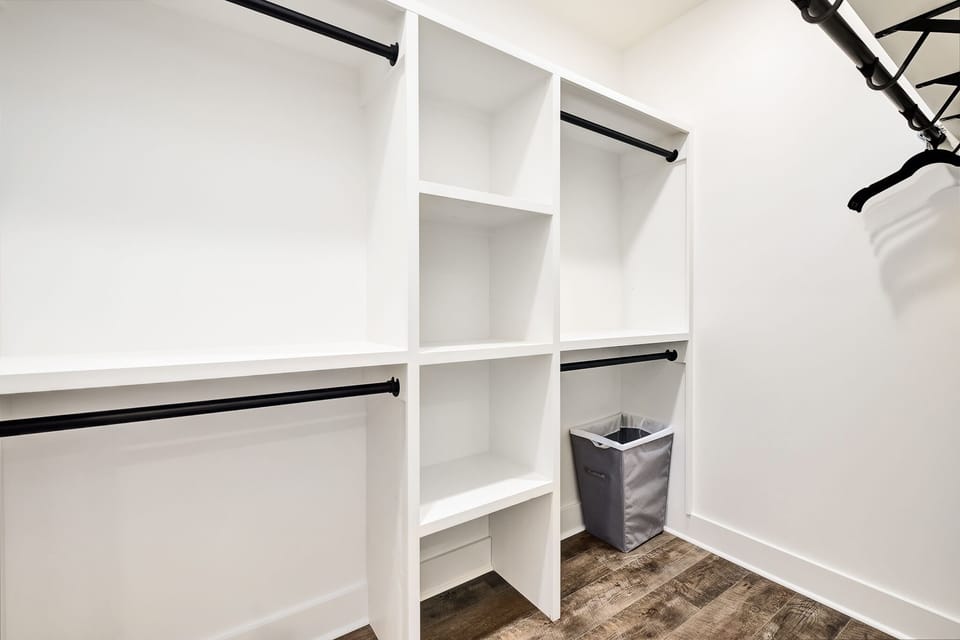 Master bedroom closet (large enough to fit a pack and play, if needed)