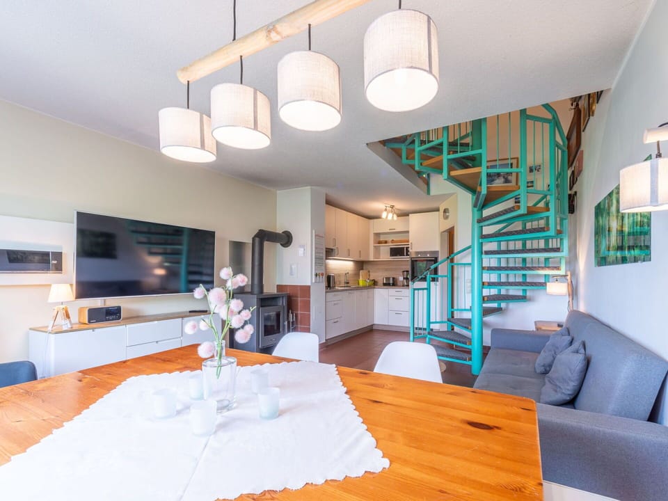 Furniture, Table, Property, Building, Comfort, Orange, Cabinetry, Interior Design, Lighting, Architecture