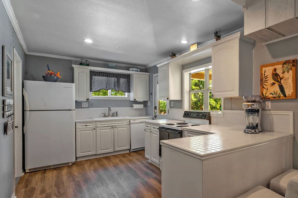 Kitchen area that is fully stocked with every small appliance one could want!