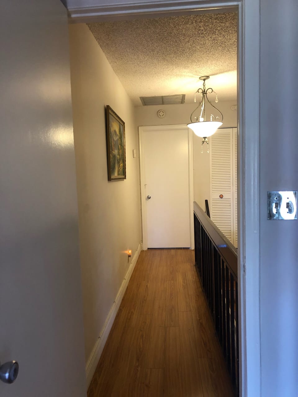 Hall way between both rooms 