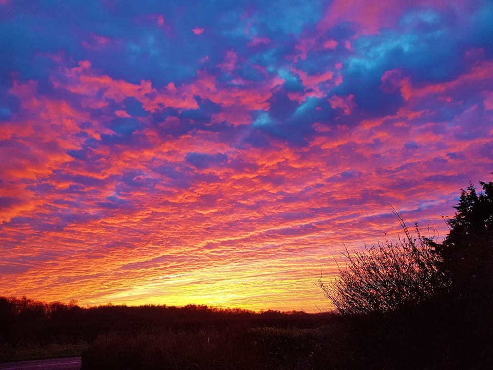 Wonderful sunset | Trebor Cottage, Annan, near Dumfries