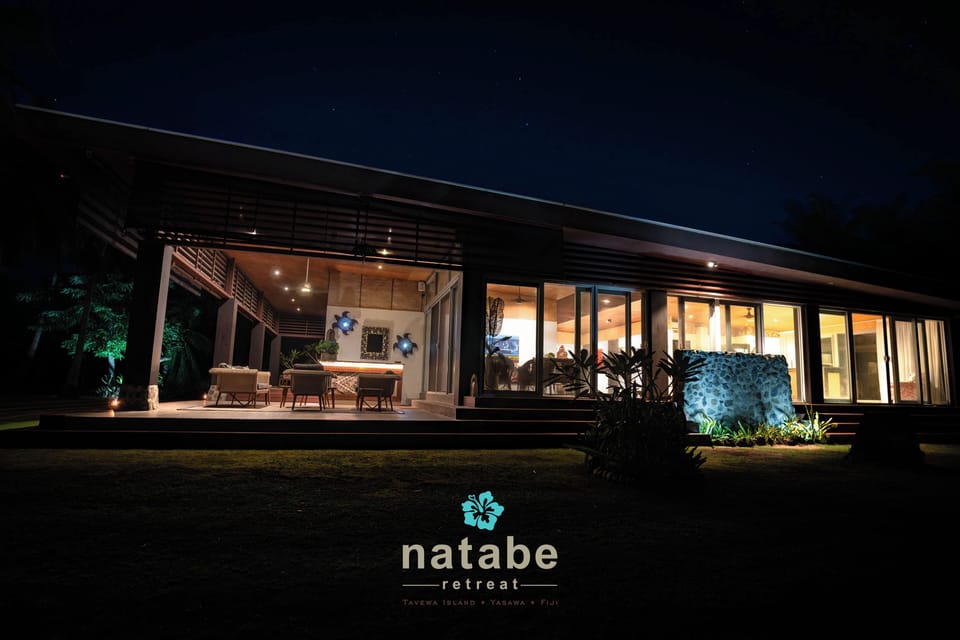 Natabe lit up in the evening