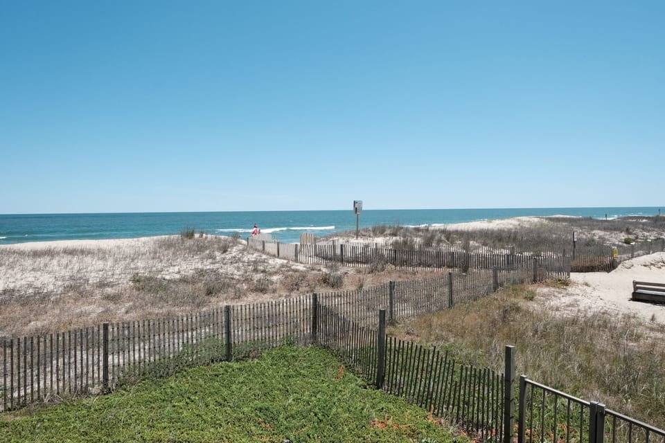 View of ocean from wraparound deck