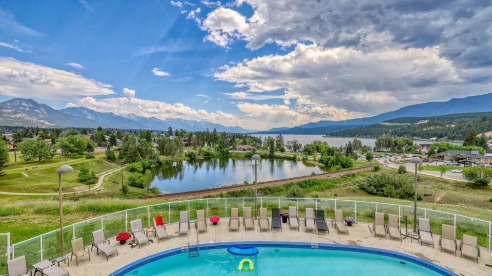 Pool and lake view