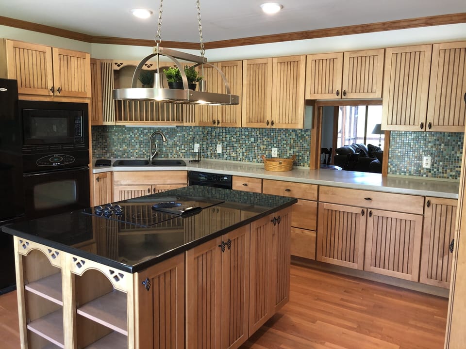 Large fully equipped kitchen