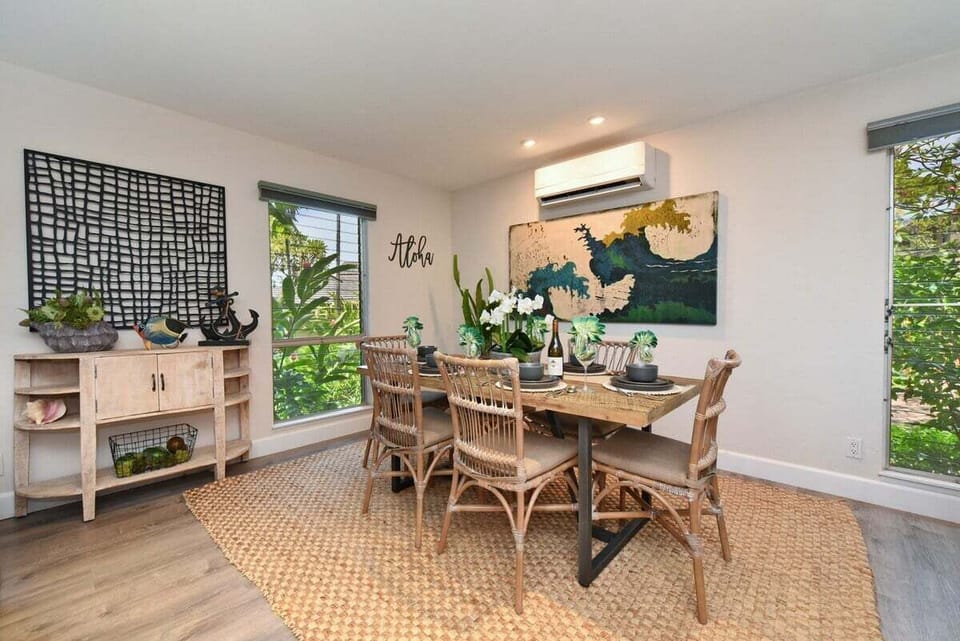 Fully equipped kitchen with stainless steel appliances, granite countertops, and ample storage for home-style cooking.
