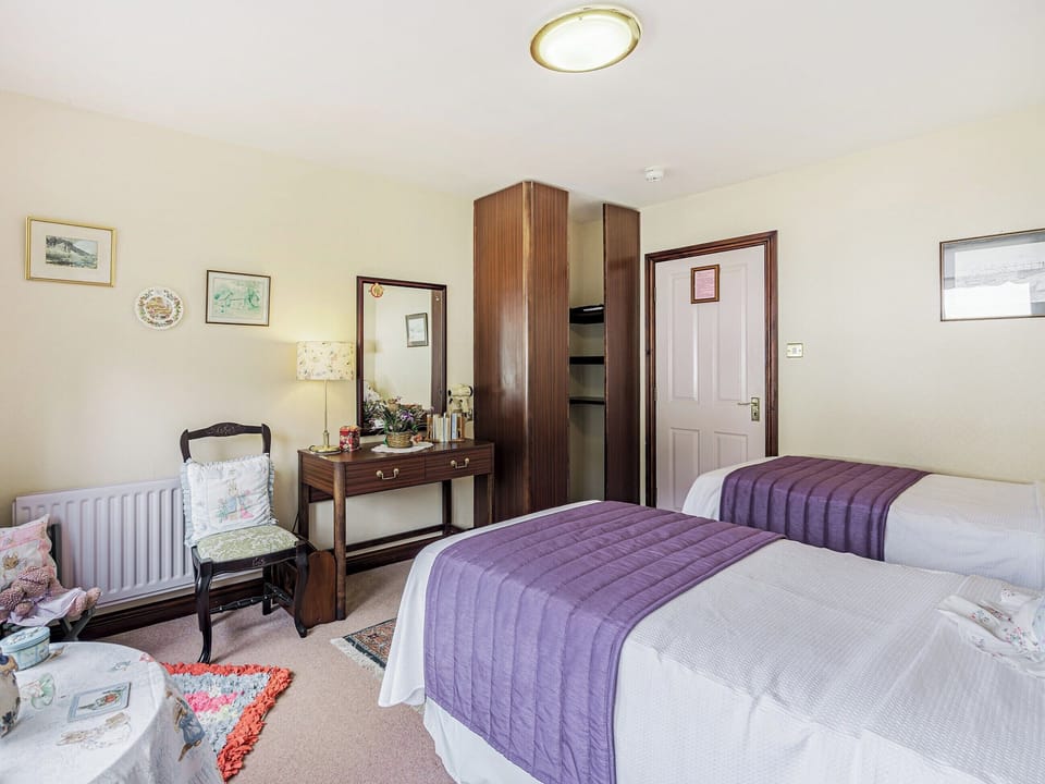 Twin bedroom | Yewdale Crags Apartment, Coniston