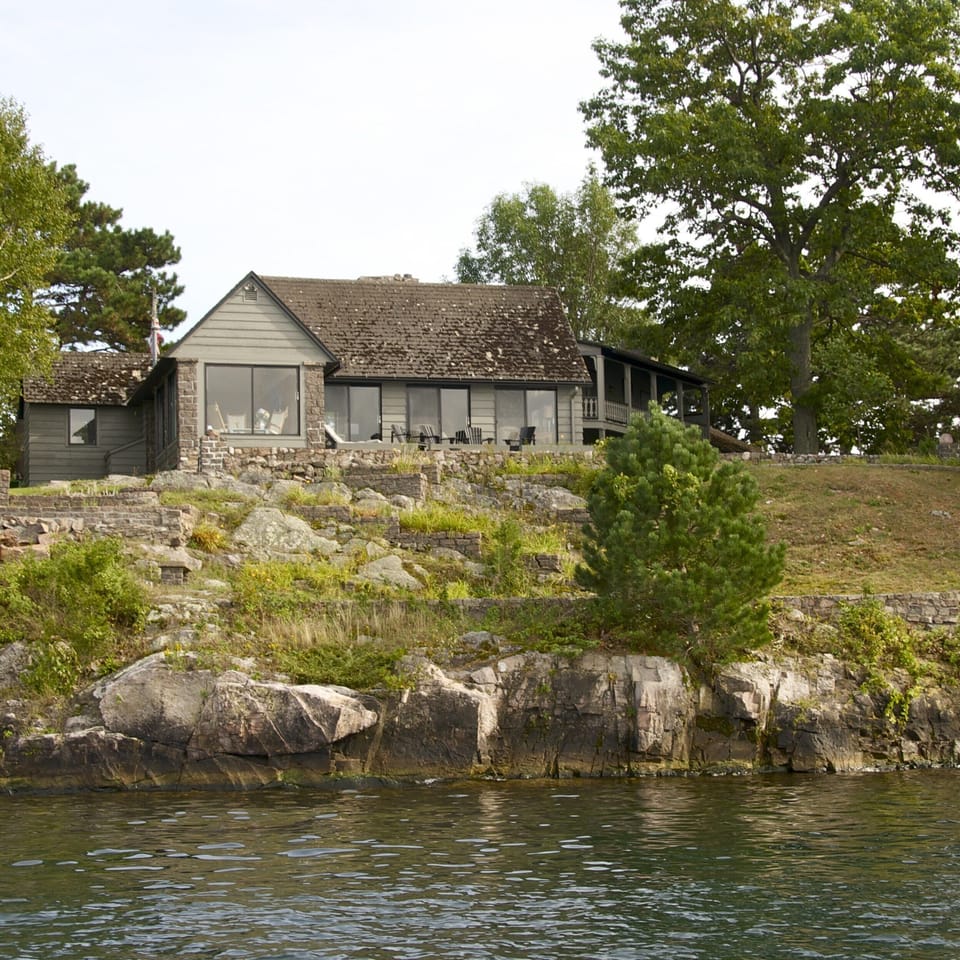 View of home from water