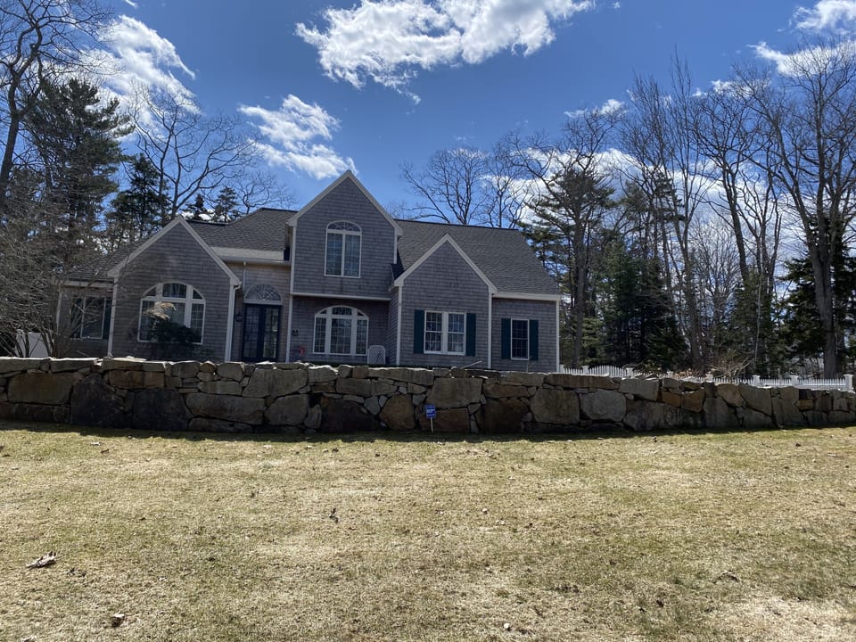 Big front yard ... 2 acre lot... private road leads to (Ocean Ave 1 minute walk)