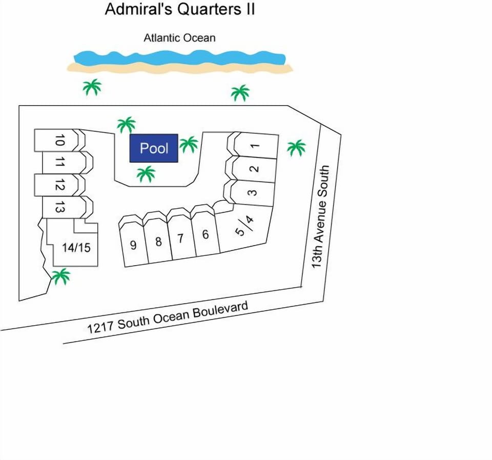 Admirals Quarters II Complex Layout