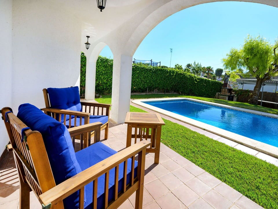Blue, Swimming Pool, Residential Area, Home, Resort, Estate, Outdoor Furniture, Garden, Landscaping, Leisure